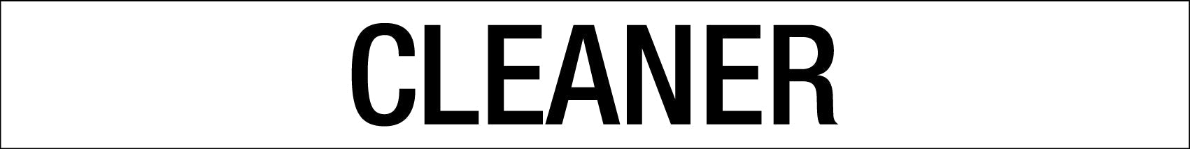 Cleaner - Statutory Sign - New Signs