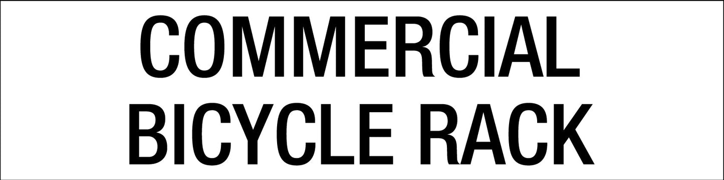 Commercial Bicycle Rack - Statutory Sign - New Signs