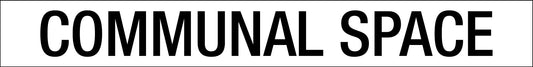 Communal Space - Statutory Sign - New Signs