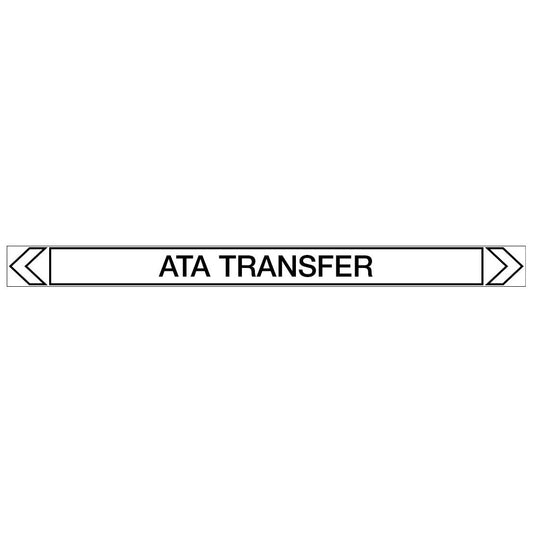 Communications - ATA Transfer - Pipe Marker Sticker - New Signs