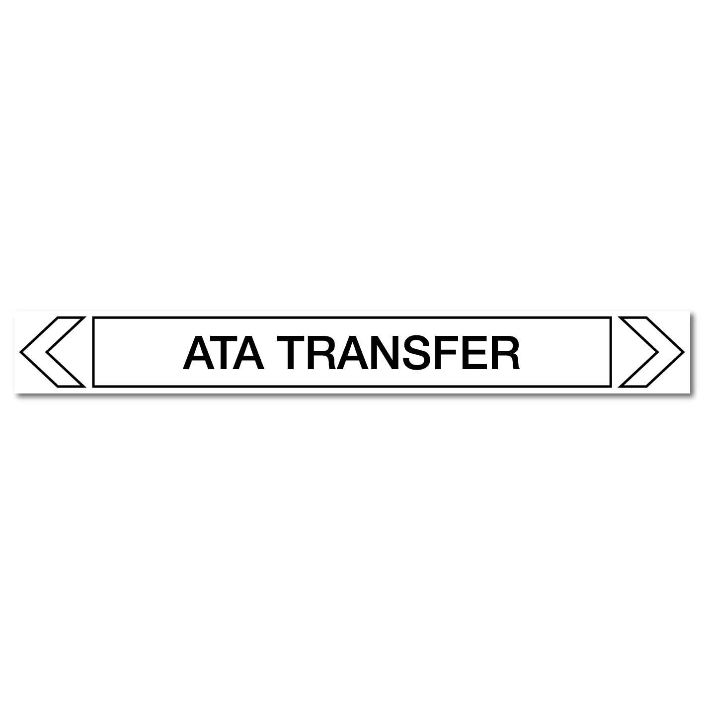Communications - ATA Transfer - Pipe Marker Sticker - New Signs
