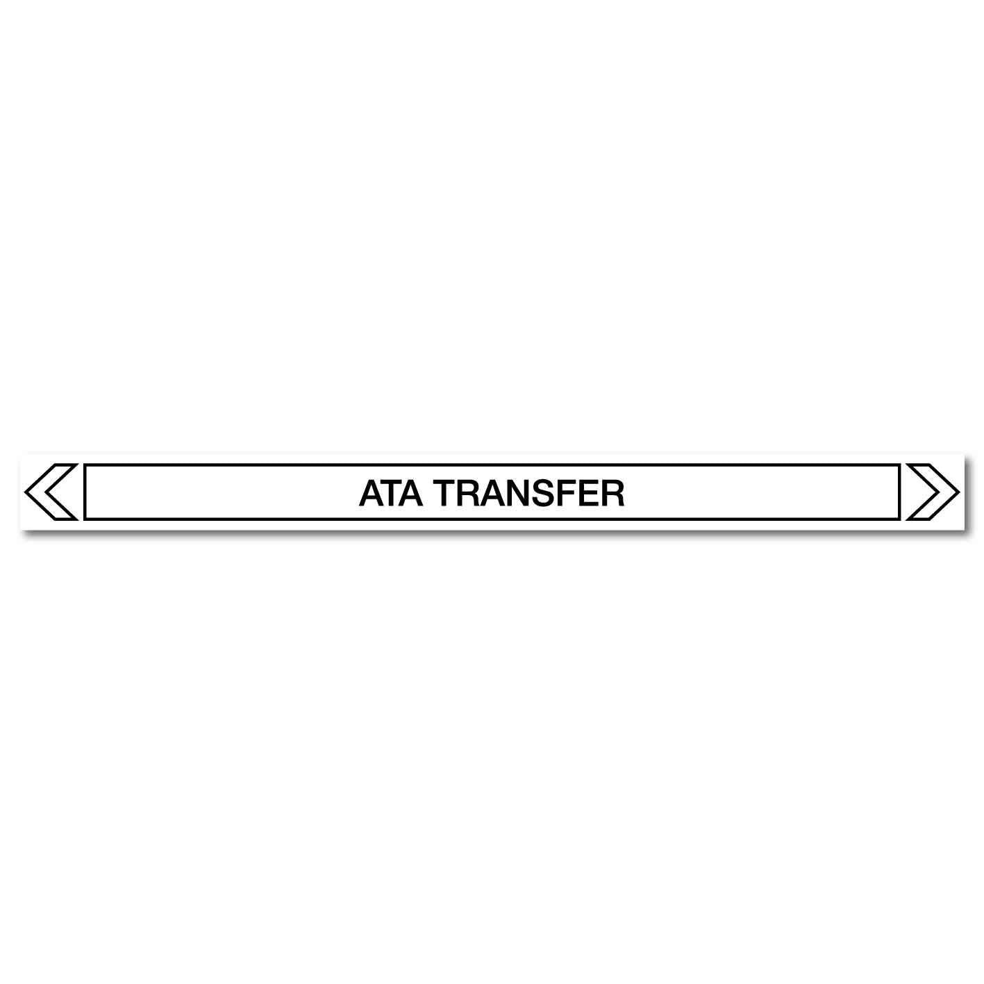 Communications - ATA Transfer - Pipe Marker Sticker - New Signs