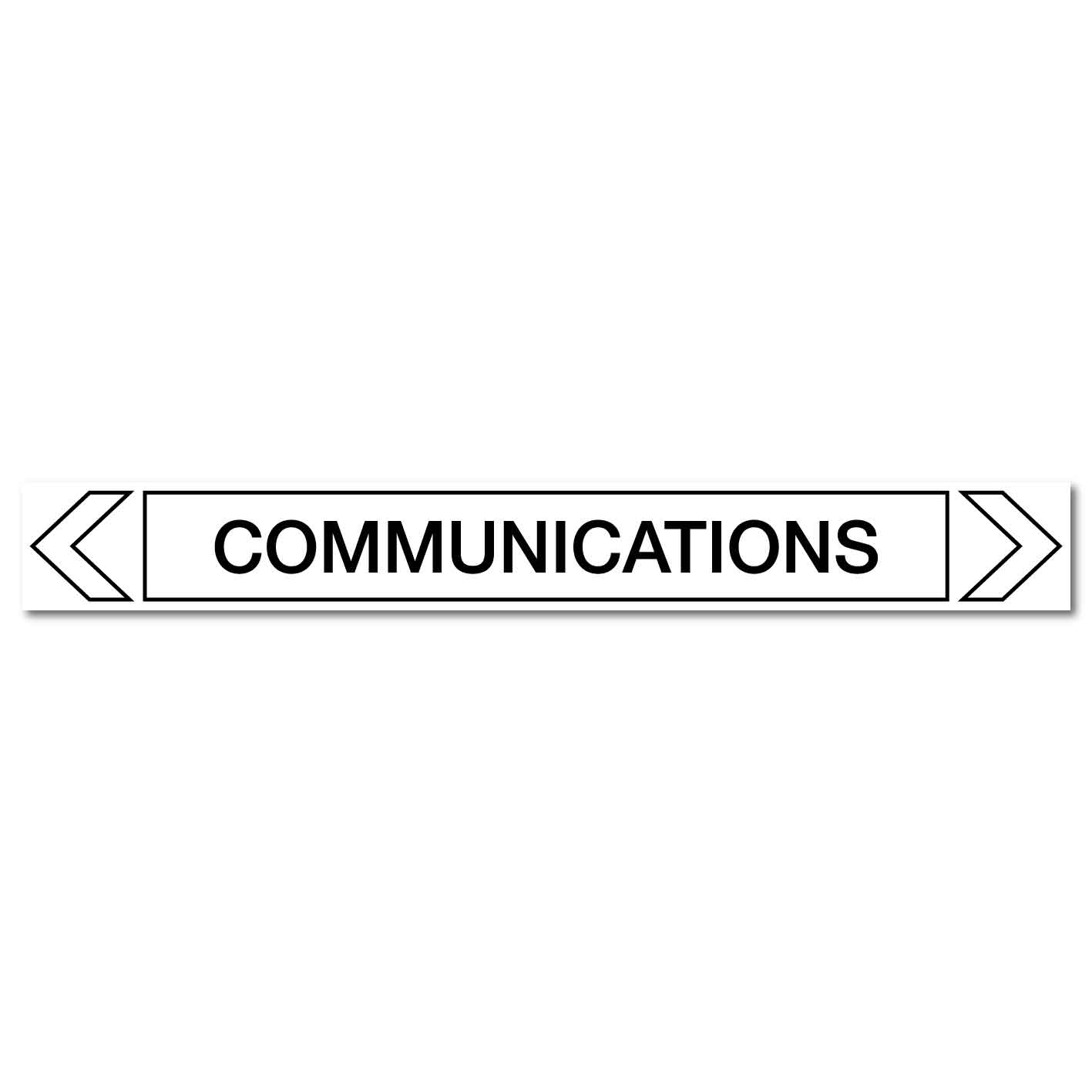 Communications - Communications - Pipe Marker Sticker - New Signs