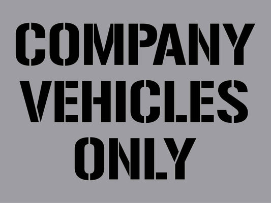 Company Vehicles Only - Aluminium Composite Stencil - New Signs