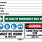 Construction Owner Builder Danger Detailed - Mesh Banner - New Signs