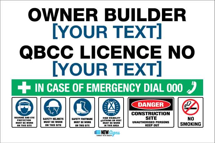 Qld Builder Sign Example Construction Site Entry Mesh Banners – New Signs