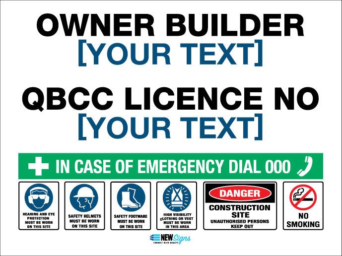 Construction Owner Builder QLD - Mesh Banner - New Signs