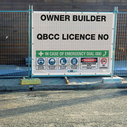 Construction Owner Builder QLD - Mesh Banner - New Signs