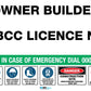 Construction Owner Builder QLD Sign - New Signs