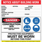 Construction Site Entry ACT Building Sign - New Signs