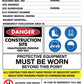 Construction Site Entry Building Emergency Details Sign - New Signs