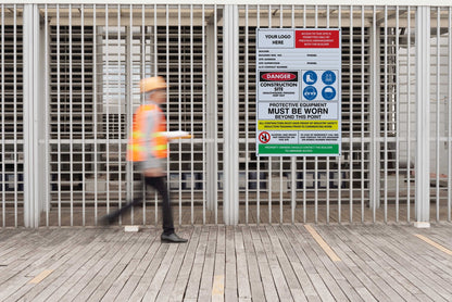 Construction Site Entry Building Sign - New Signs