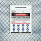 Construction Site Entry Danger Combination Sign - New Signs