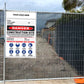 Construction Site Entry Danger Combination Sign - New Signs