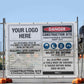 Construction Site Entry PPE Building - Mesh Banner - New Signs