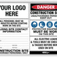 Construction Site Entry PPE Building - Mesh Banner - New Signs