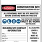 Construction Site Entry PPE Building Sign - New Signs