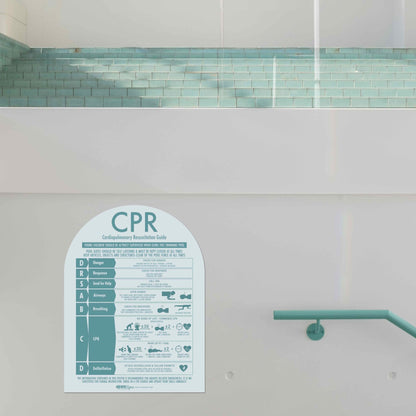 CPR Sign Arch Aqua - New Signs