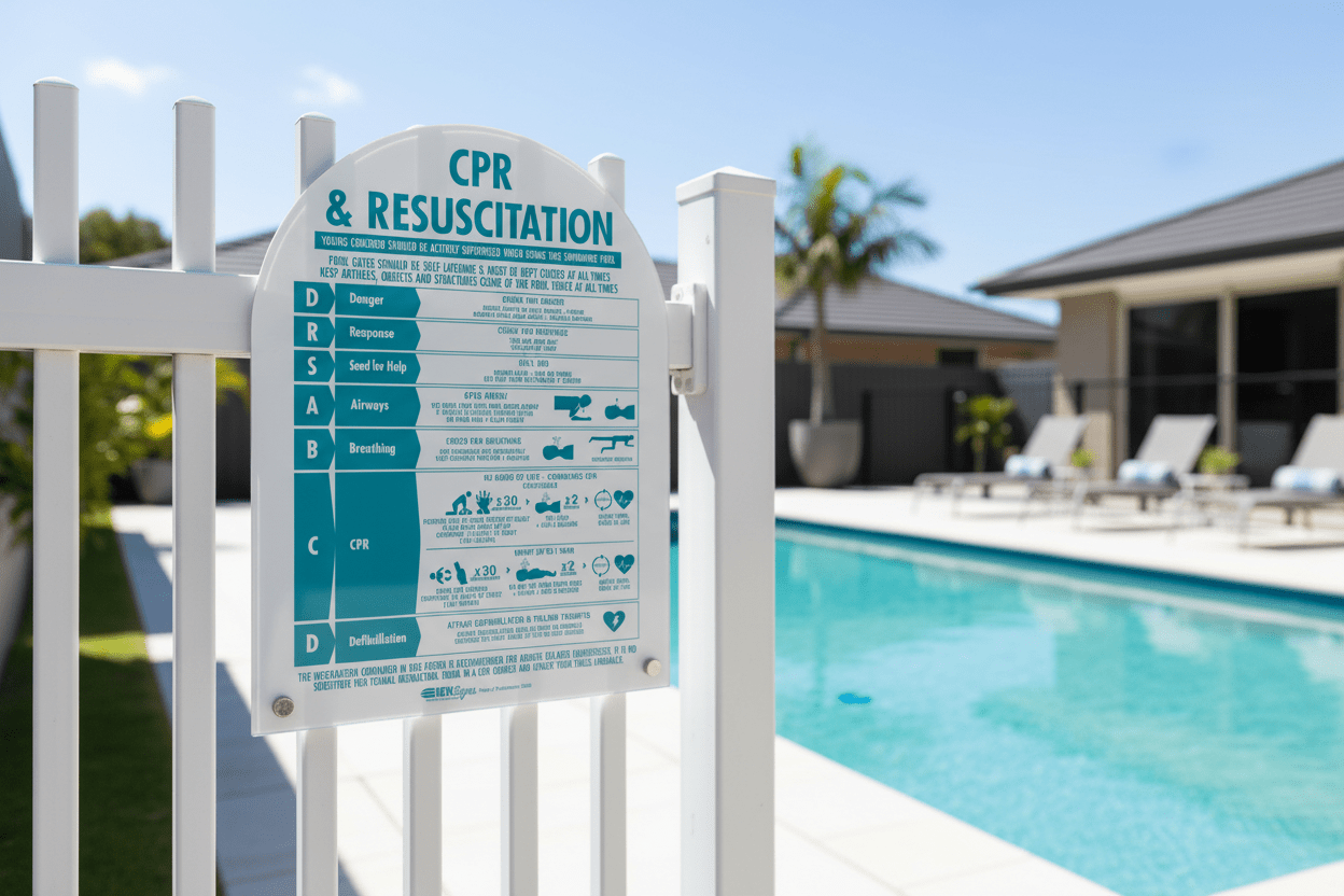 CPR Sign Arch Aqua - New Signs