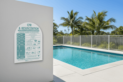 CPR Sign Arch Aqua - New Signs