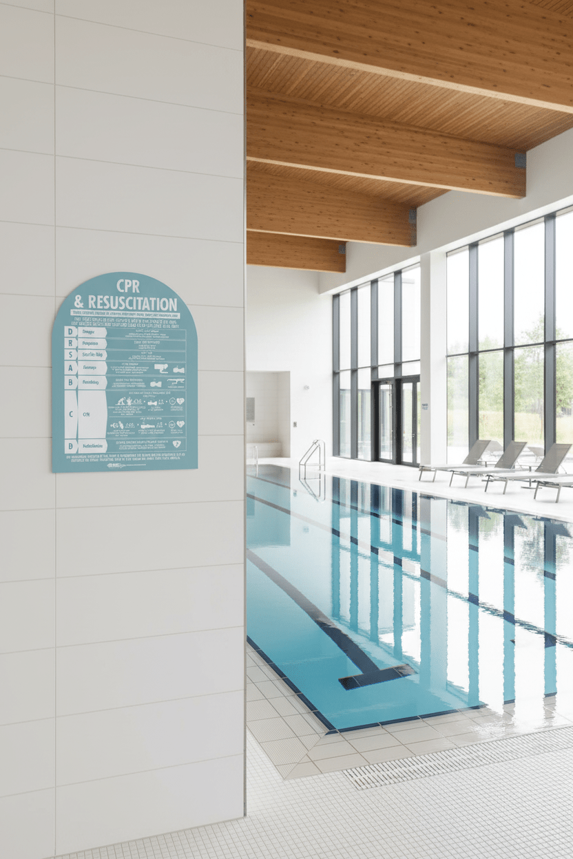 CPR Sign Arch Aqua Background - New Signs