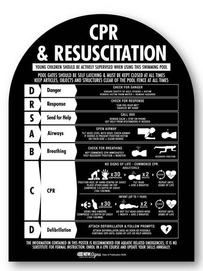 CPR Sign Arch Black Background - New Signs