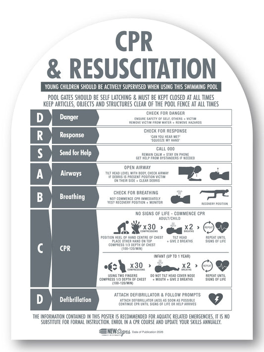 CPR Sign Arch Charcoal - New Signs