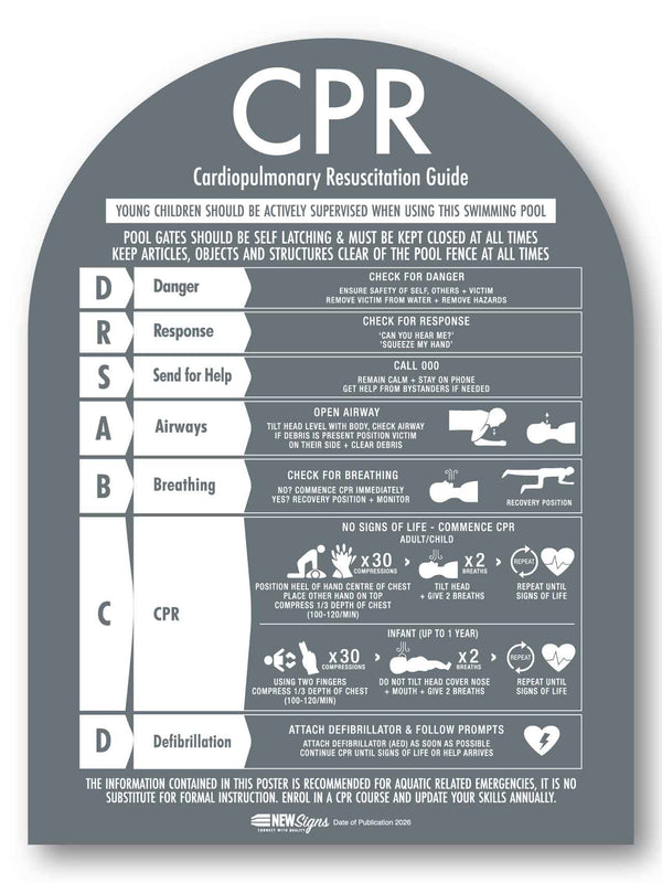 CPR Sign Arch Charcoal Background – New Signs