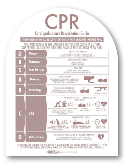 CPR Sign Arch Fawn - New Signs