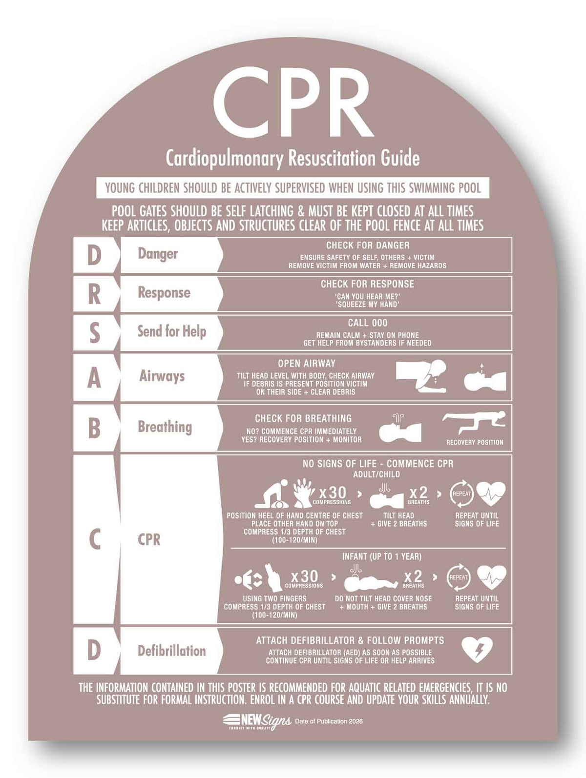 CPR Sign Arch Fawn Background - New Signs