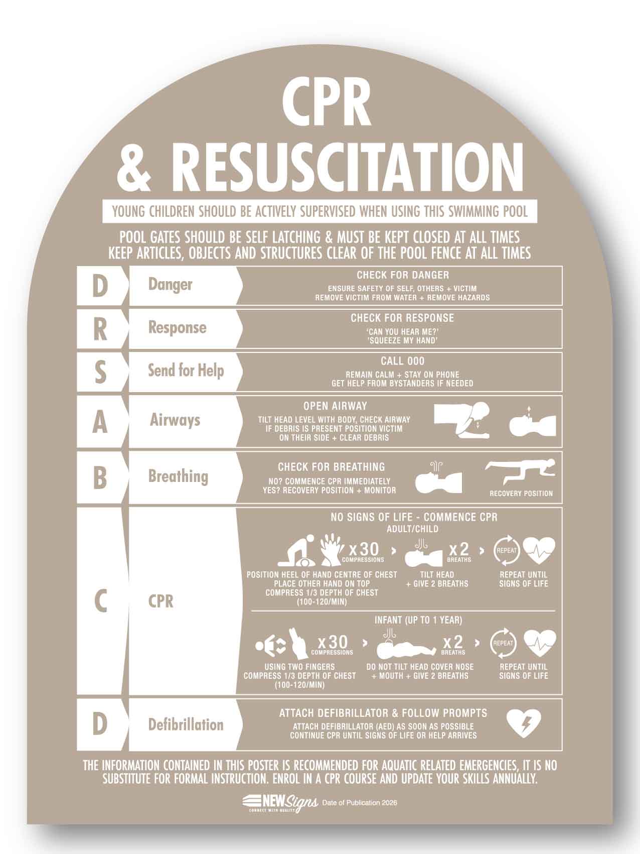 CPR Sign Arch Fawn Background - New Signs