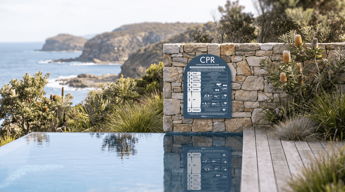 CPR Sign Arch Navy Background - New Signs