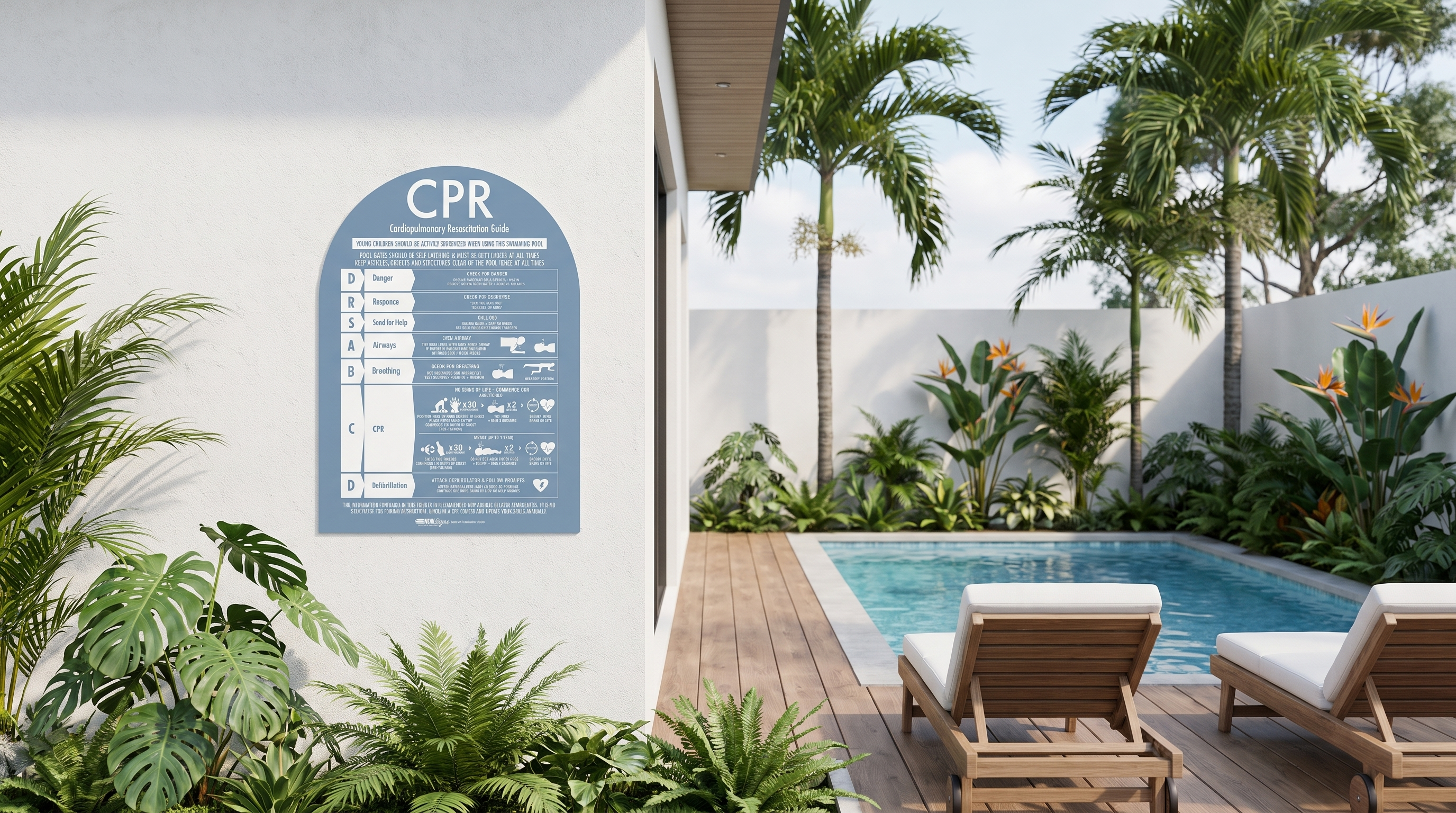 CPR Sign Arch Ocean Background – New Signs