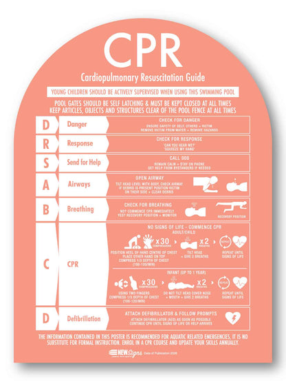 CPR Sign Arch Peach Background - New Signs