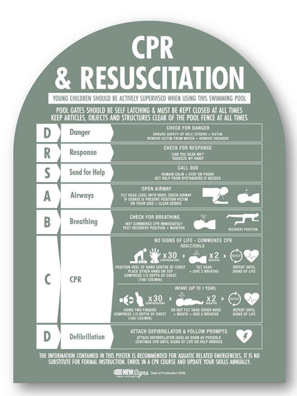 CPR Sign Arch Sage Background - New Signs