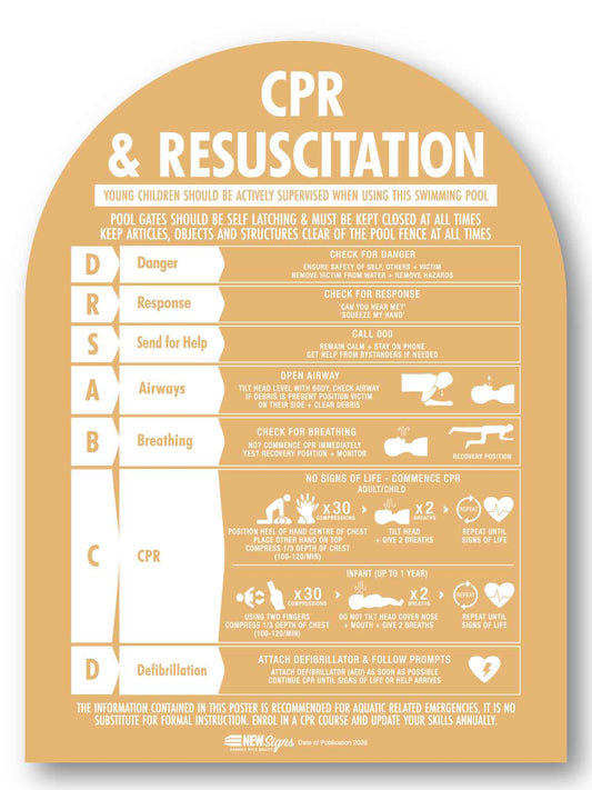 CPR Sign Arch Sand Background - New Signs