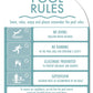 CPR Sign & Pool Rules Sign Pack Arch Aqua - New Signs
