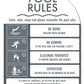 CPR Sign & Pool Rules Sign Pack Arch Charcoal - New Signs