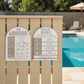 CPR Sign & Pool Rules Sign Pack Arch Fawn - New Signs