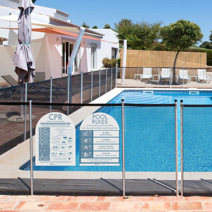 CPR Sign & Pool Rules Sign Pack Arch Ocean - New Signs
