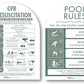 CPR Sign & Pool Rules Sign Pack Arch Sage - New Signs