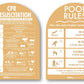 CPR Sign & Pool Rules Sign Pack Arch Sand Background - New Signs