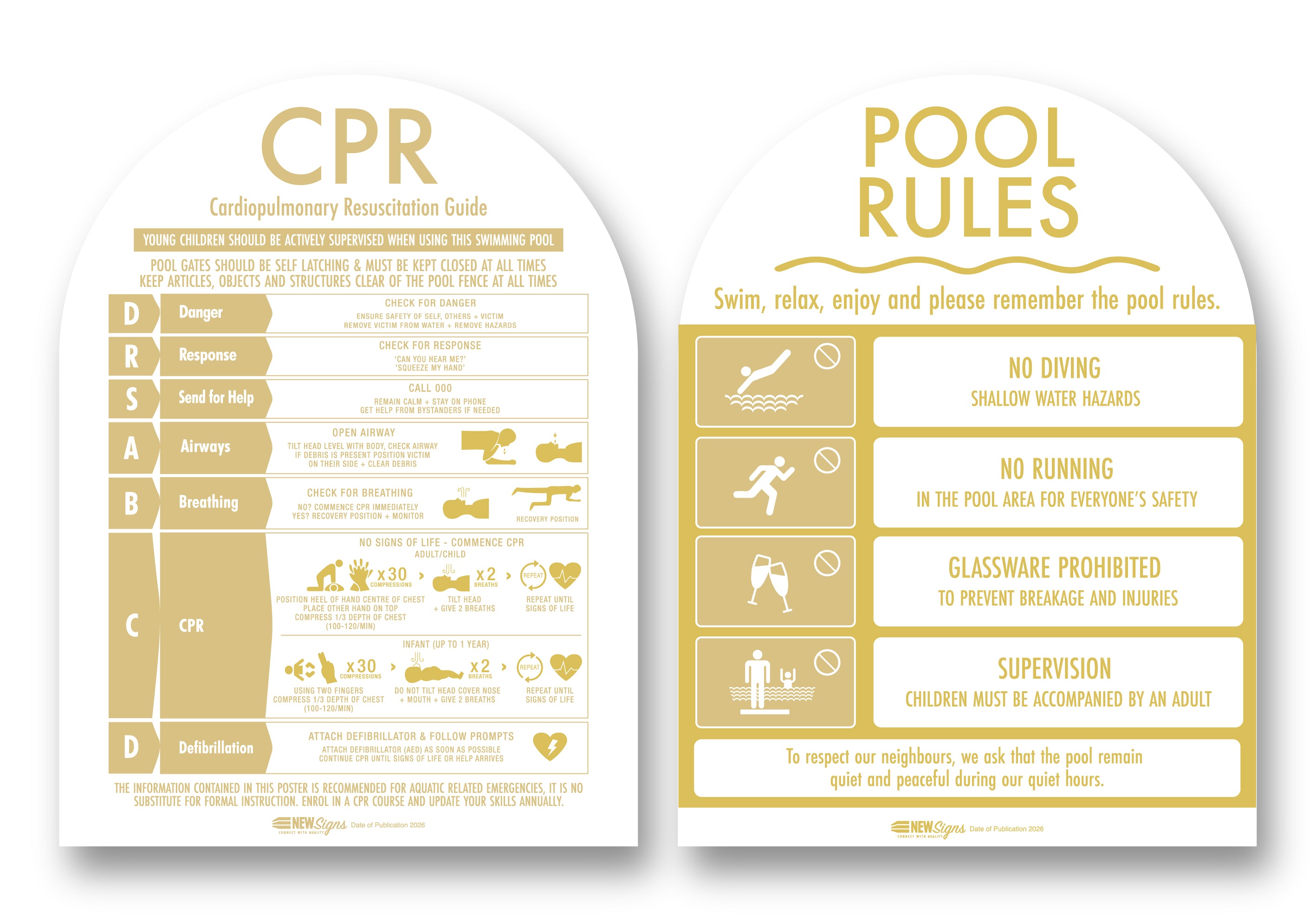 Pool Safety Sign Packs – Page 2 – New Signs