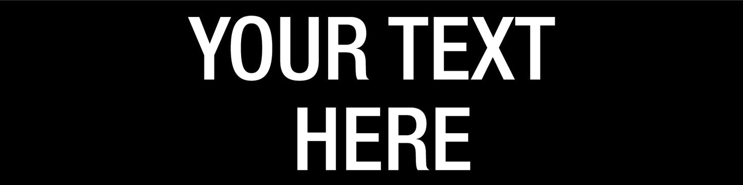 CUSTOM 600mm x 150mm - Statutory Sign - New Signs