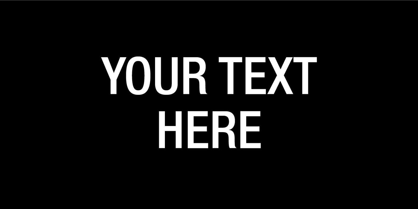 CUSTOM 600mm x 300mm - Statutory Sign - New Signs