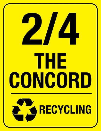 Custom Address & Recycling Wheelie Bin Stickers - New Signs