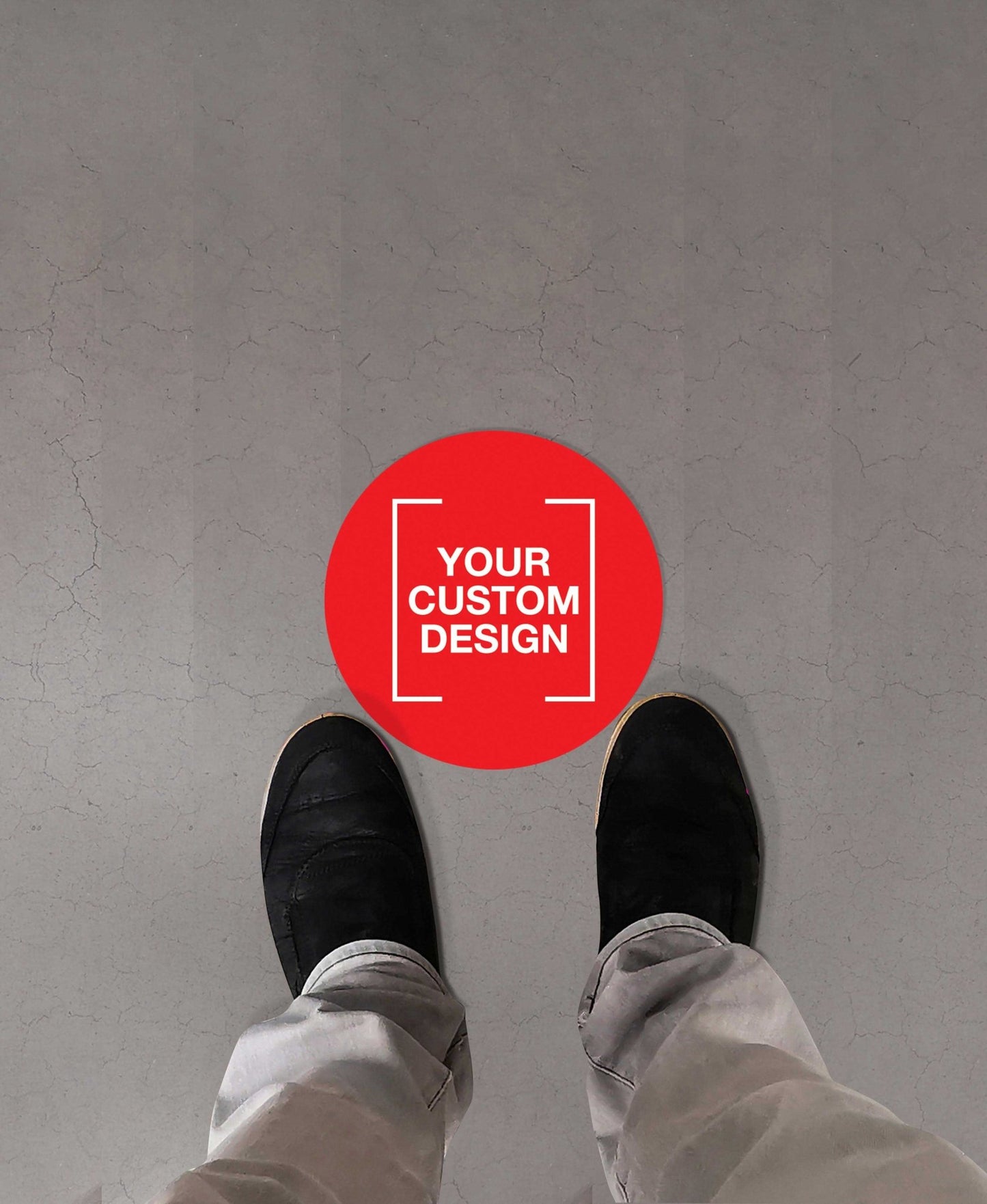 Custom Circle Vinyl Sticker + Anti - Slip - New Signs