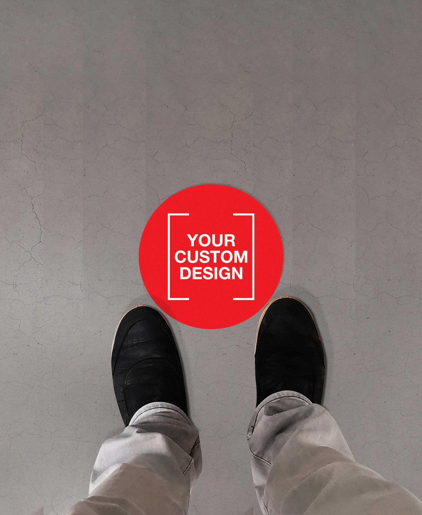 Custom Circle Vinyl Sticker + Anti - Slip - New Signs