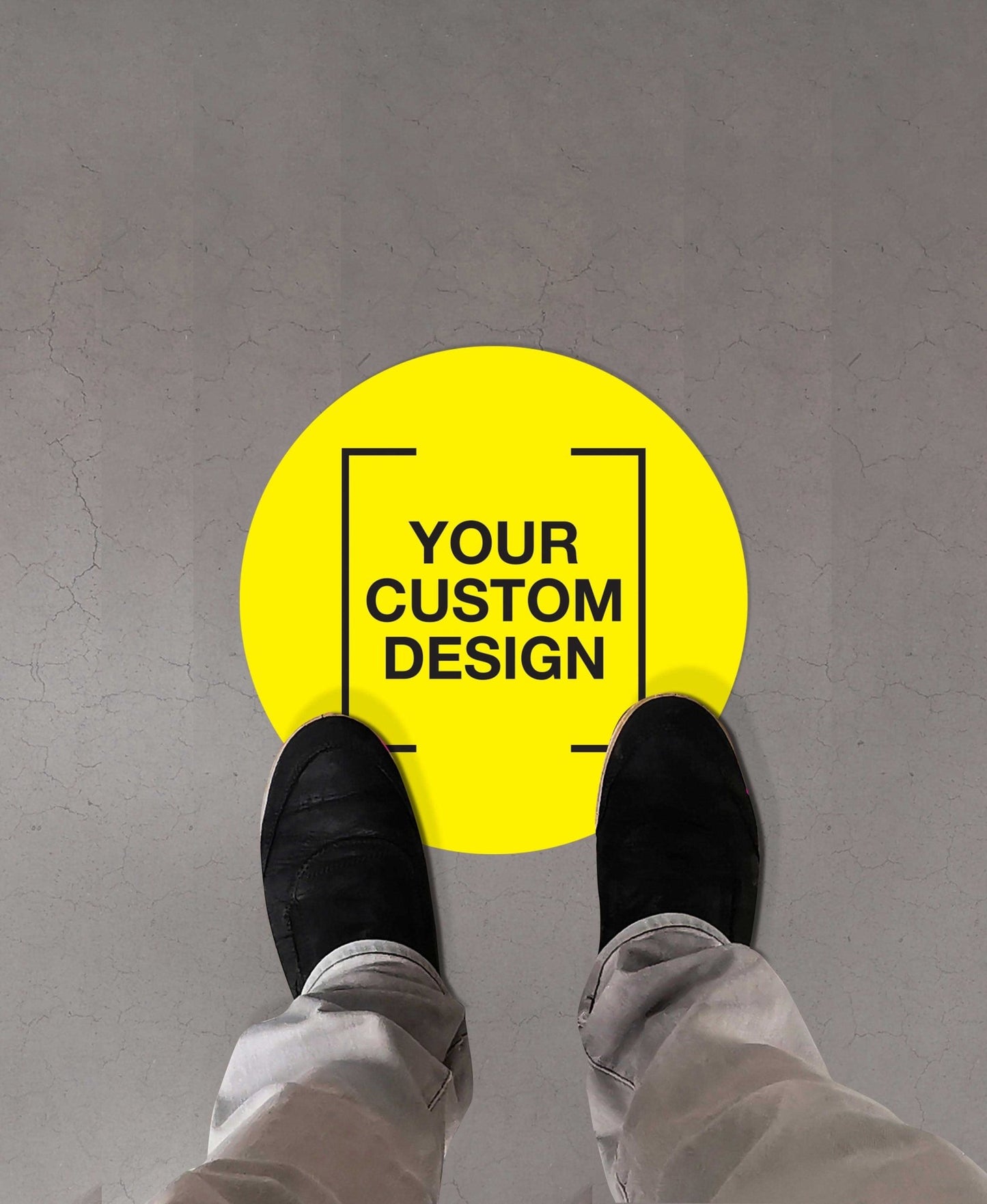 Custom Circle Vinyl Sticker + Anti - Slip - New Signs