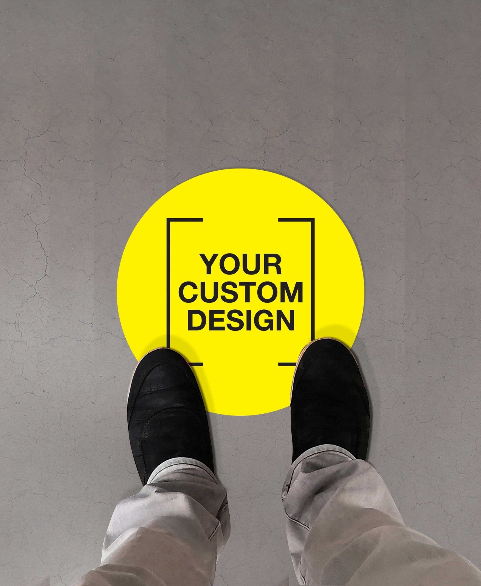 Custom Circle Vinyl Sticker + Anti - Slip - New Signs